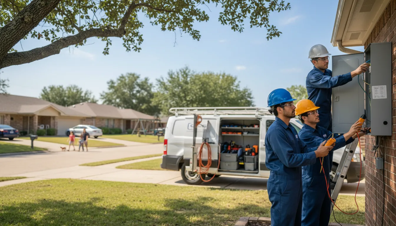 Certified electrician providing emergency electrical services in Exchange, WV